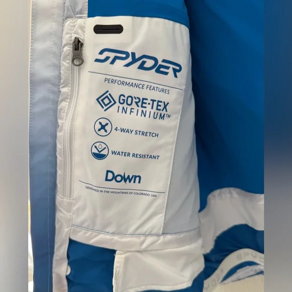 Spyder Women's Falline GTX Infinium Down Jacket - Defrost Collegiate - Picture 6 of 15